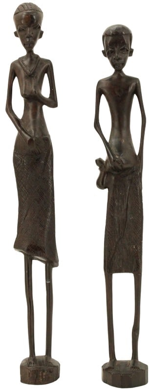 (2)African Art Wood Stick Figures (1 of 20)