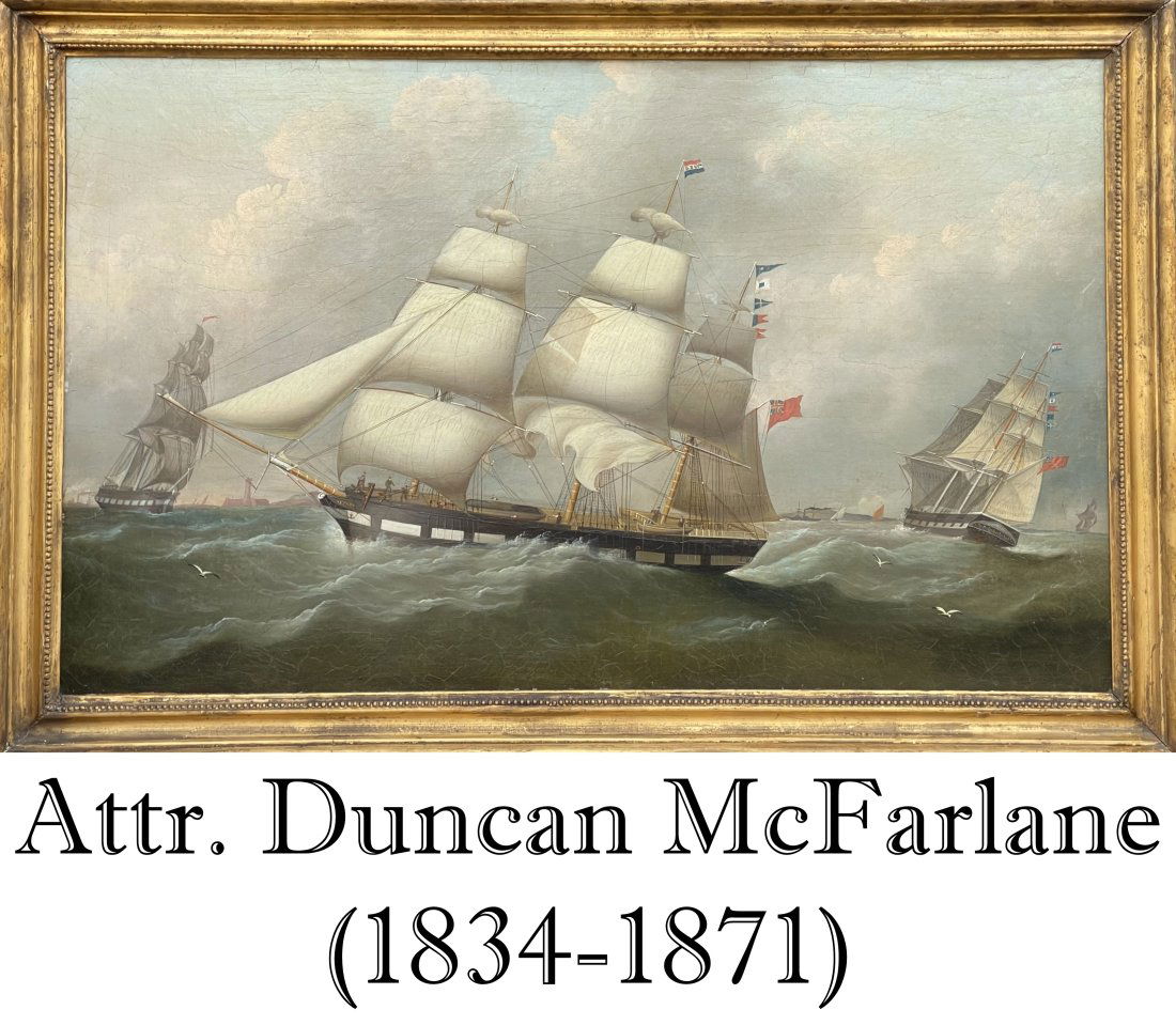 Attr. Duncan McFarlane (1834-1871) UK, O/B (1 of 12)