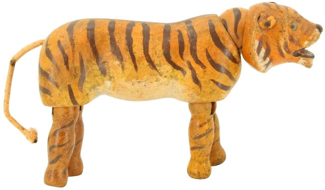 Antique Schoenhut Glass Eyed Tiger (1 of 11)