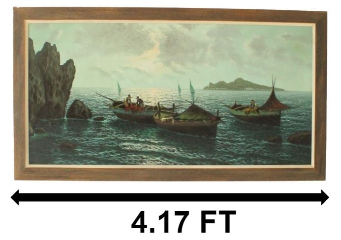 Italian Maritime Scene (c. 1964), Oil on Canvas (1 of 15)