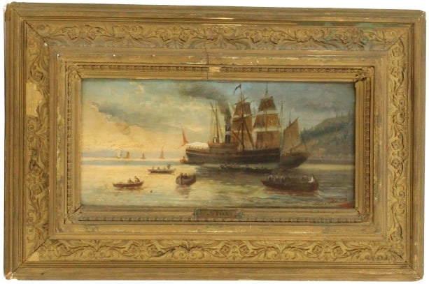 19th Century J. Stoni O/B Nautical Painting (1 of 17)