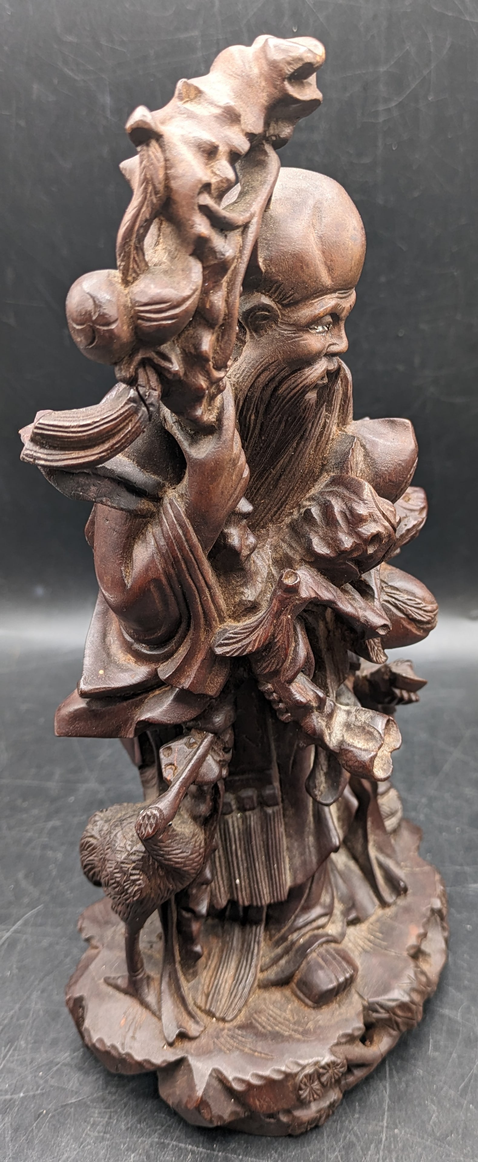 Antique Chinese Wood Carved Immortal Figure (1 of 6)