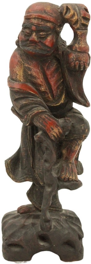 Chinese Wood Carving of Standing Male Figure (1 of 20)