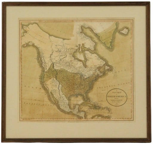 John Cary 1819 Map of North America (1 of 11)