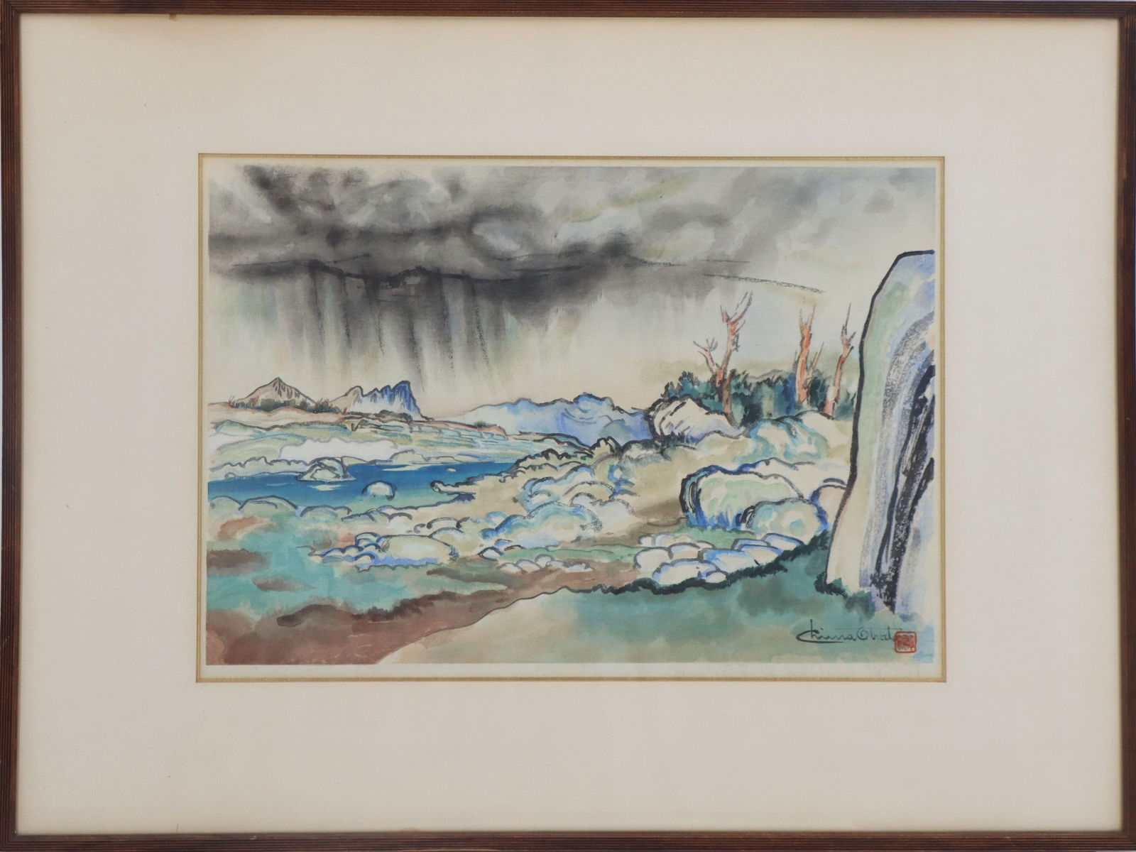 Chiura Obata (1885-1975) American/Japanese, Color Woodcut (1 of 5)