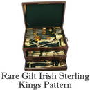 235 Rare Gilt Sterling Silver Irish Kings 387ozt gross weight