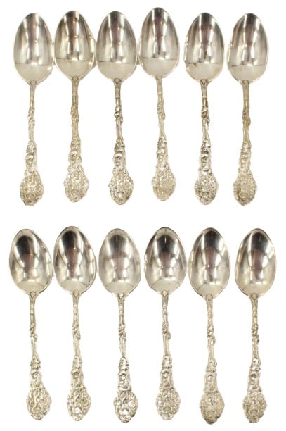 (12) Gorham Sterling Silver Spoons, Versailles (1 of 11)