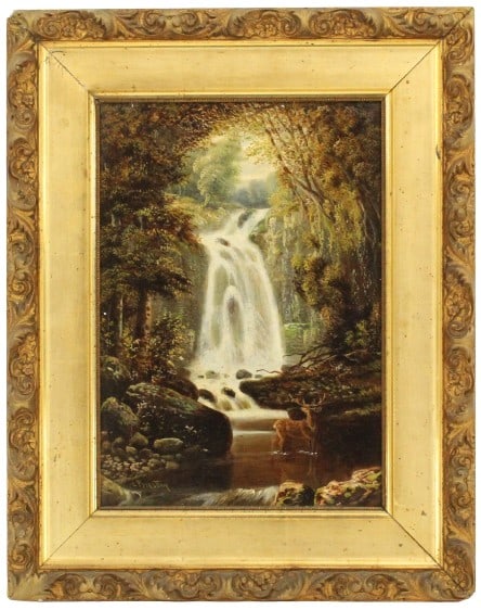 Edward Priestley (19th Century) British, Oil on Canvas Landscape (1 of 8)