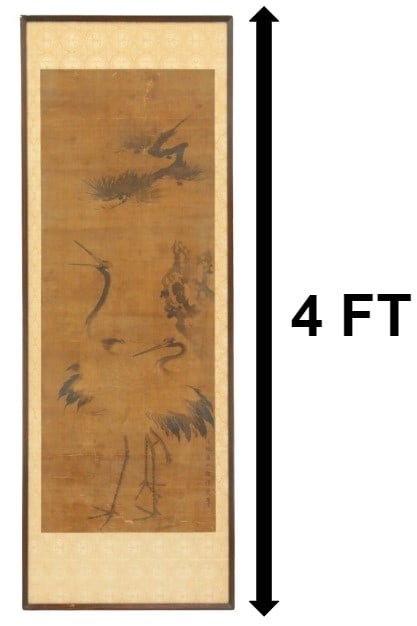 Chinese Scroll Painting, Ink and Color on Silk (1 of 10)