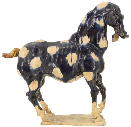 Large Asian Vintage Glazed  Ceramic Horse AS IS (1 of 20)
