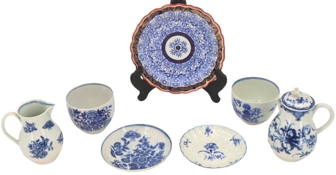 (7) Early Worcester White and Blue Serving Ware (1 of 20)