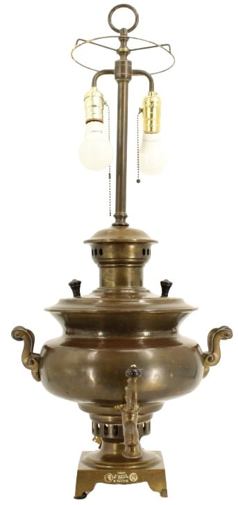19th Century Russian Samovar as Lamp (1 of 20)