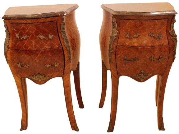 (2) 20th Century French Style Commode Nightstands (1 of 20)
