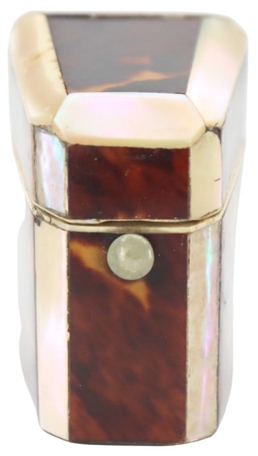 Tortoiseshell & Mother of Pearl Needle Box (1 of 11)