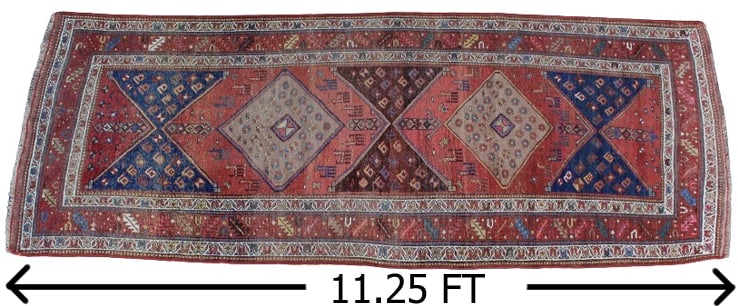 Antique Caucasian / Kazak Geometric Runner (1 of 18)