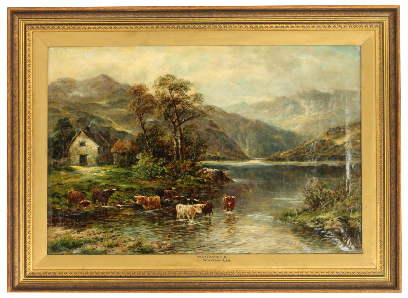 William Watson Jr (1847-1921) Scottish, Oil on Canvas (1 of 15)