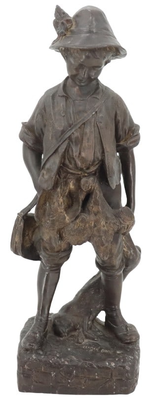 After Auguste Moreau Bronze Boy Hunter (1 of 14)