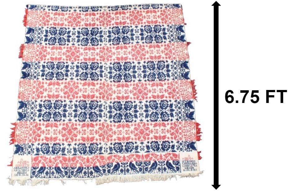 Antique Ohio Wool Coverlet (1 of 17)