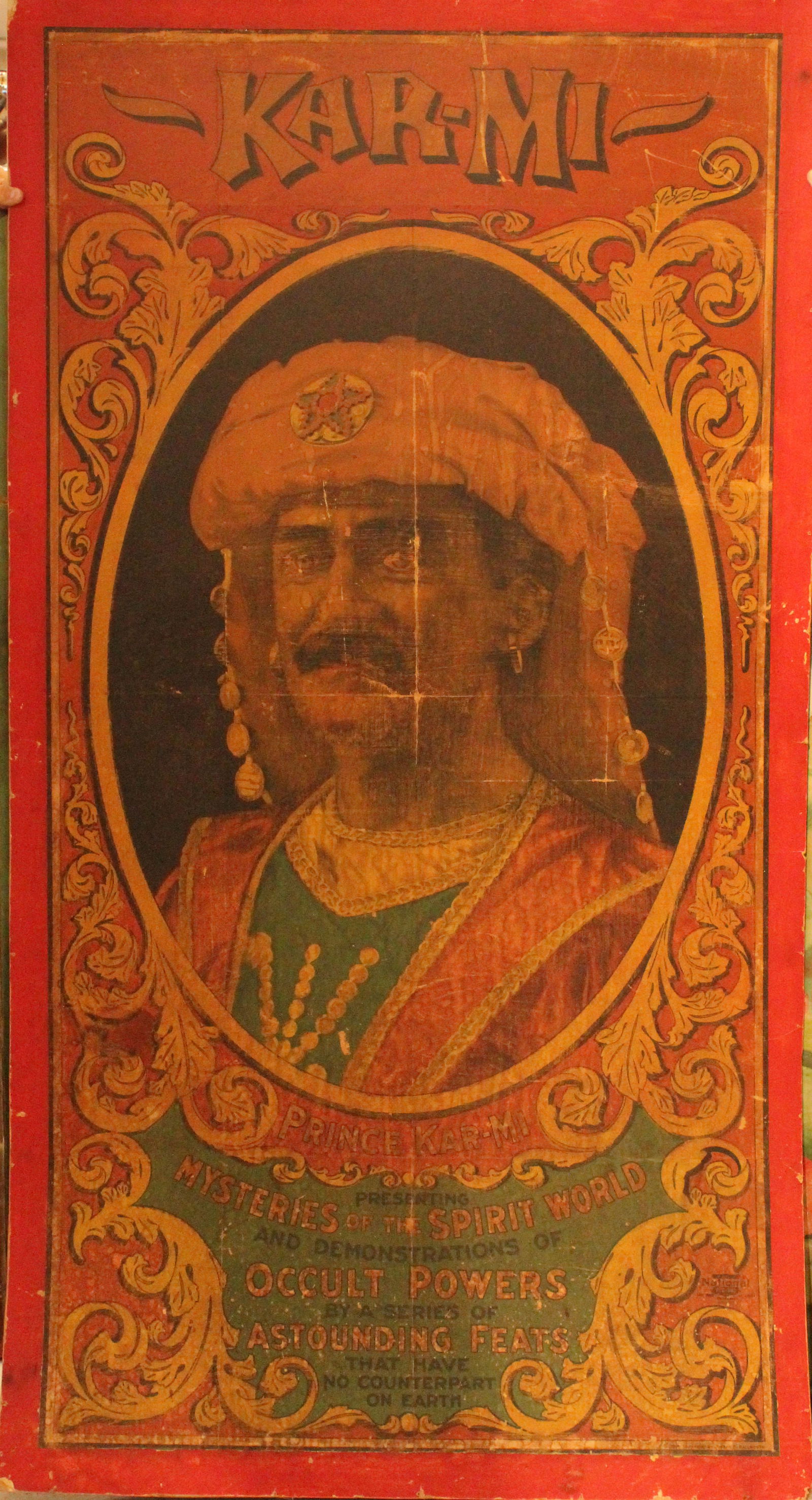 Antique Vaudeville Magician Poster 'Prince Kar-Mi' (1 of 10)