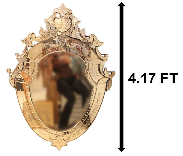 French Vintage Venetian Style Mirror (1 of 16)