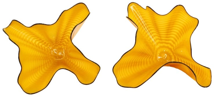 Dale Chihuly (b. 1941) Radiant Yellow Persian Pair (1 of 20)