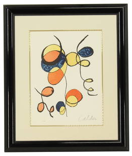 Alexander Calder (1898-1976) US, Lithograph: Alexander Calder (American, 1898-1976) artist's proof signed lithograph, "Spirals". Signed in pencil lower right, marked EA lower left. Title and attribution on reverse.Overall Size: 25 x 21 1/2 in. S