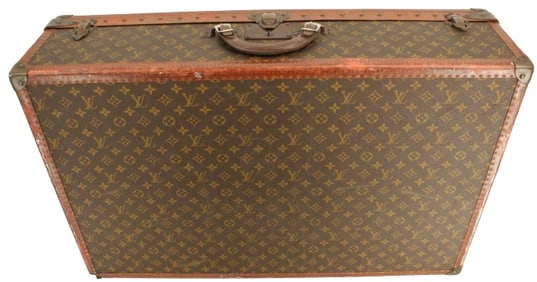 Vintage Hard Sided Louis Vuitton Suitcase