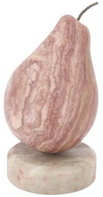 Stone Pear Sculpture