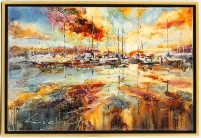 Andras Manajlo (B 1970) European, Oil on Canvas