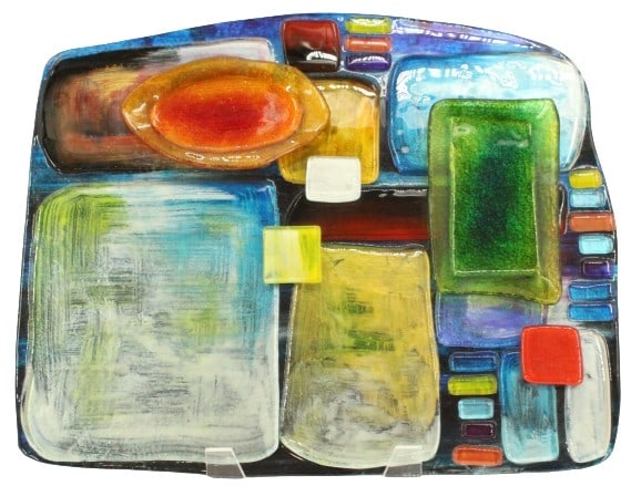 Jasmine Art Glass Sushi Plate (1 of 16)