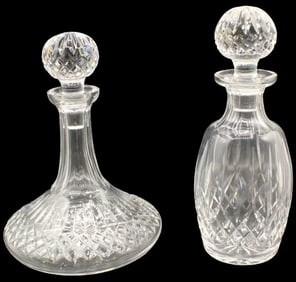 (2) Waterford Cut Crystal Decanters