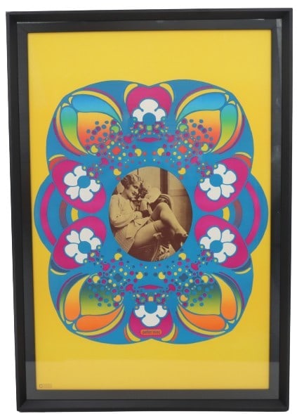 Peter Max (b. 1937) American, Pop-Art Original Poster: Peter Max (American, b. 1937) psychedelic pop-art Original Poster, "Flapper". From the 3rd Quarter of the 20th Century. Overall Size: 27 1/2 x 39 3/8 in. Sight Size: 23 1/2 x 35 1/2 in. #5472 Artist B