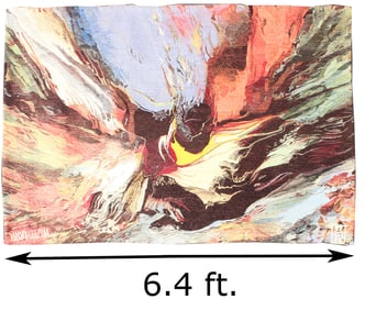 Leonardo Nierman (1932-2023) Mexican, Signed Woven Tapestry