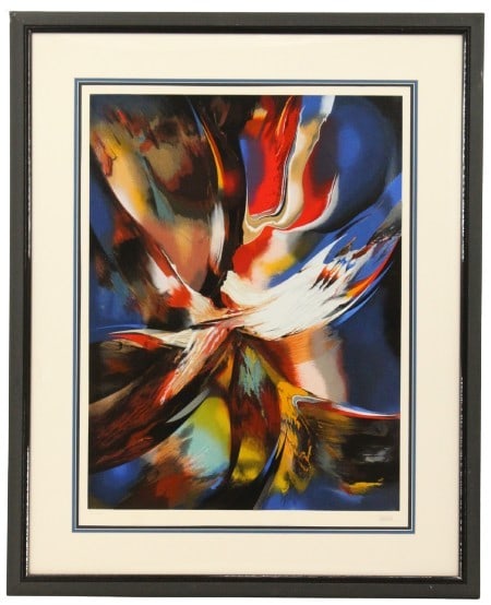 Leonardo Nierman (1932-2023) Mexican, Abstract Lithograph (1 of 7)