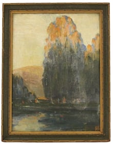 Signed Oil on Canvas Landscape