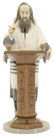 Lladro Porcelain Rabbi Reading Torah
