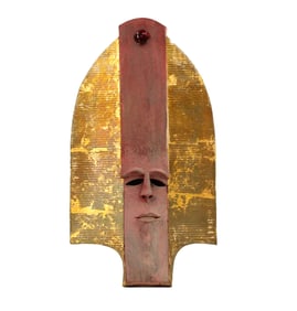 Frank Colson (1932-2015) American, Hanging Pottery Face