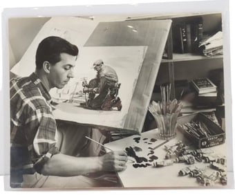 Sam Vandivert Photo of Norman Rockwell