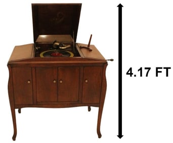 Victor VV-260 Console Player with (85) Records