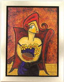 MANO (Cuban, 21st Century) Numbered Giclee "Anika"