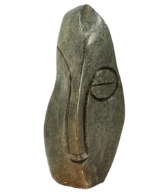 Shona Stone Sculpture of a Face, Zimbabwe