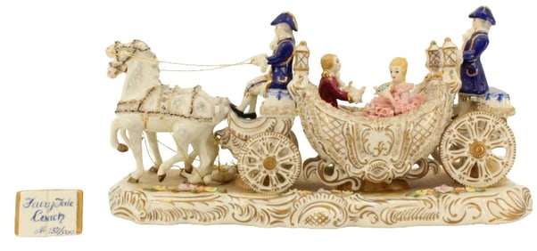 Ireland Dresden Porcelain Fairytale Coach
