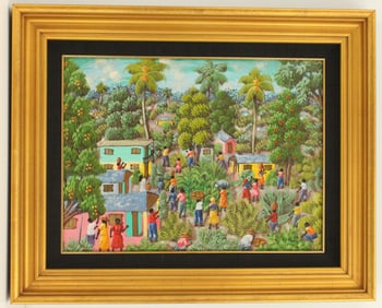 L. Y. Alaby (20th Century) Haitian, Oil on Board