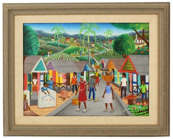 Jocelyn Joseph (Haiti, b. 1963) Oil on Canvas