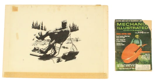 Mechanix Illustrated Magazine and Fly Fishing Art