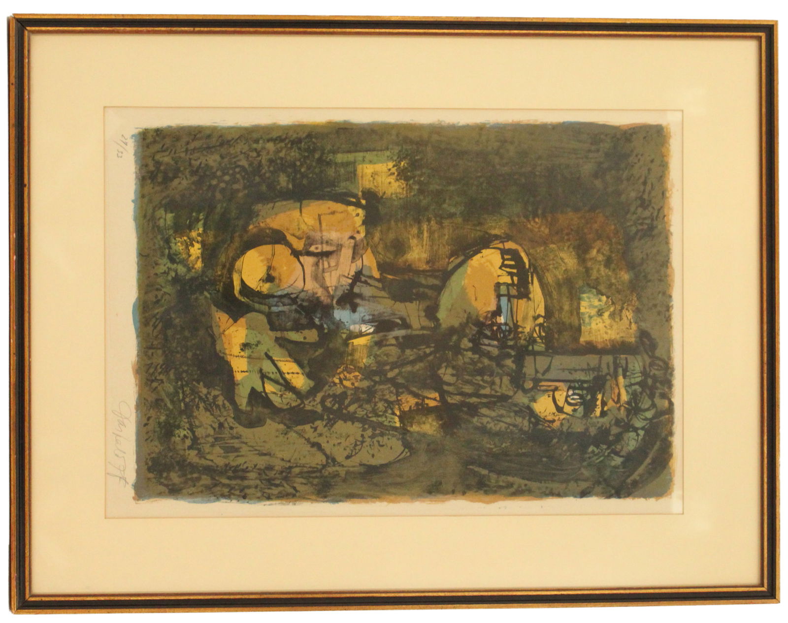 Georgi Daskaloff (1923-2005) Bulgarian, Abstract on Paper (1 of 9)