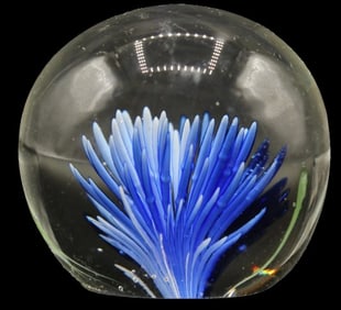 Blue Bundle Art Glass Paperweight