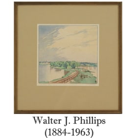 Walter J. Phillips (1884-1963) Canadian, Woodblock