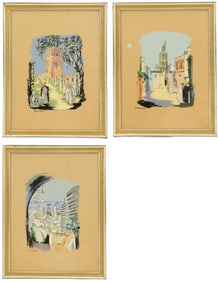 Gabriel Carriat-Rolant (20th Century) French, 3 Prints