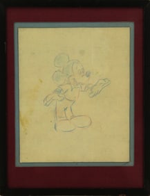 Mickey Mouse Animation, Color Pencil on Paper